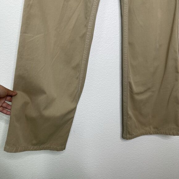 James Perse Pants Sz 27 Straight Tan 33" Cotton Utility Khaki Casual Minimalist - Picture 10 of 13